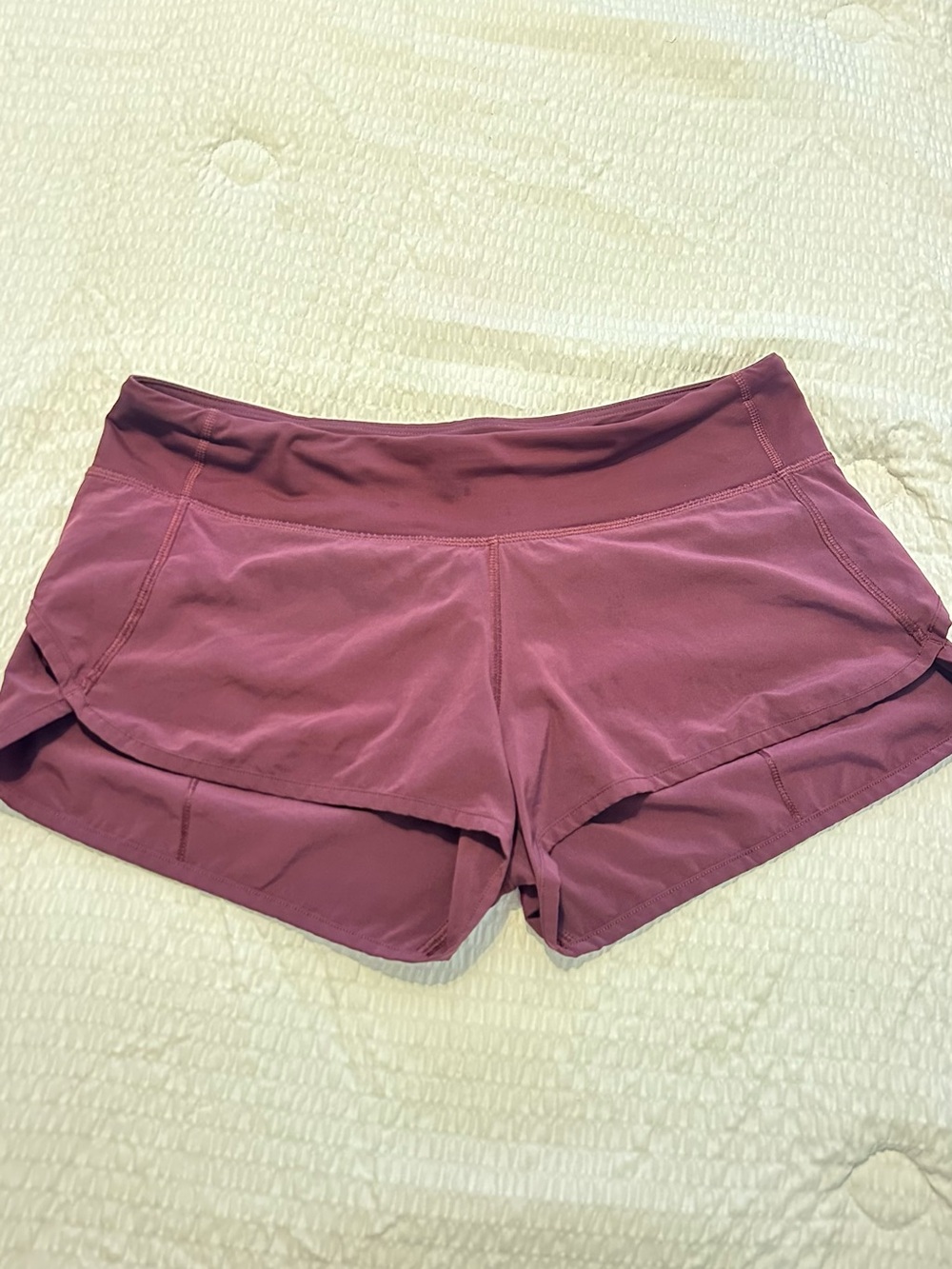 lululemon athletica rose-mauve athletic shorts